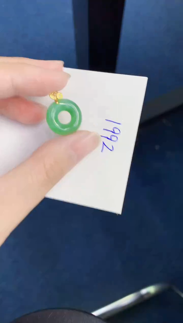 翡翠银S925镶嵌颈饰天然翡翠缅甸A货