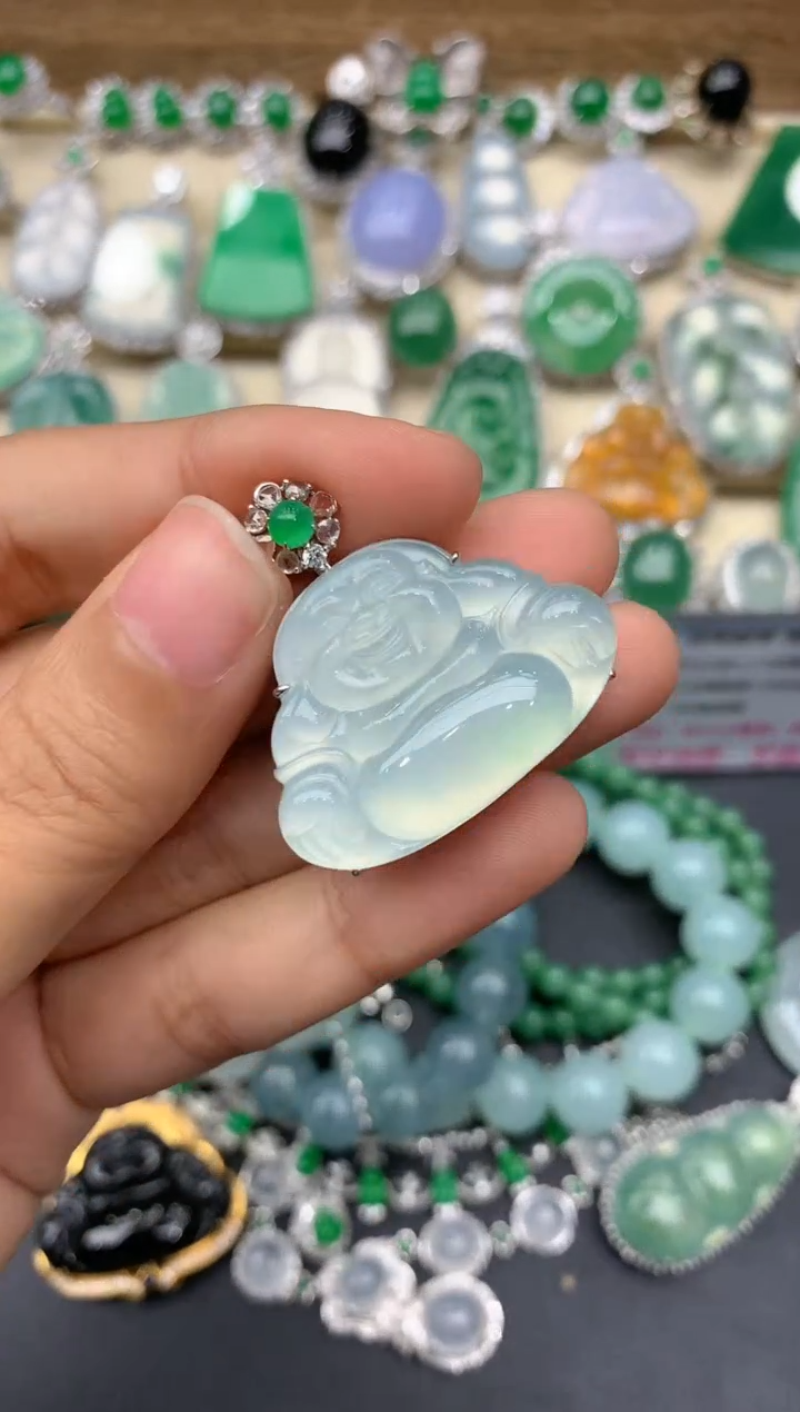 【闪购商品】翡翠颈饰18K金镶嵌133-中国好珍宝