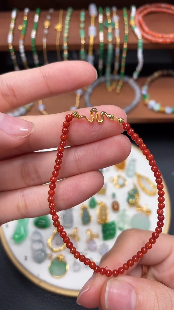 【闪购商品】南红玛瑙手串未镶嵌一个  JK151