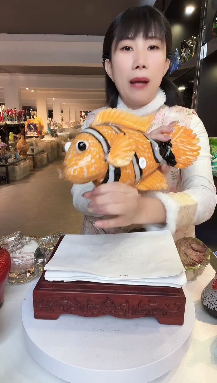 【闪购商品】茶盏琉璃摆件家居摆件