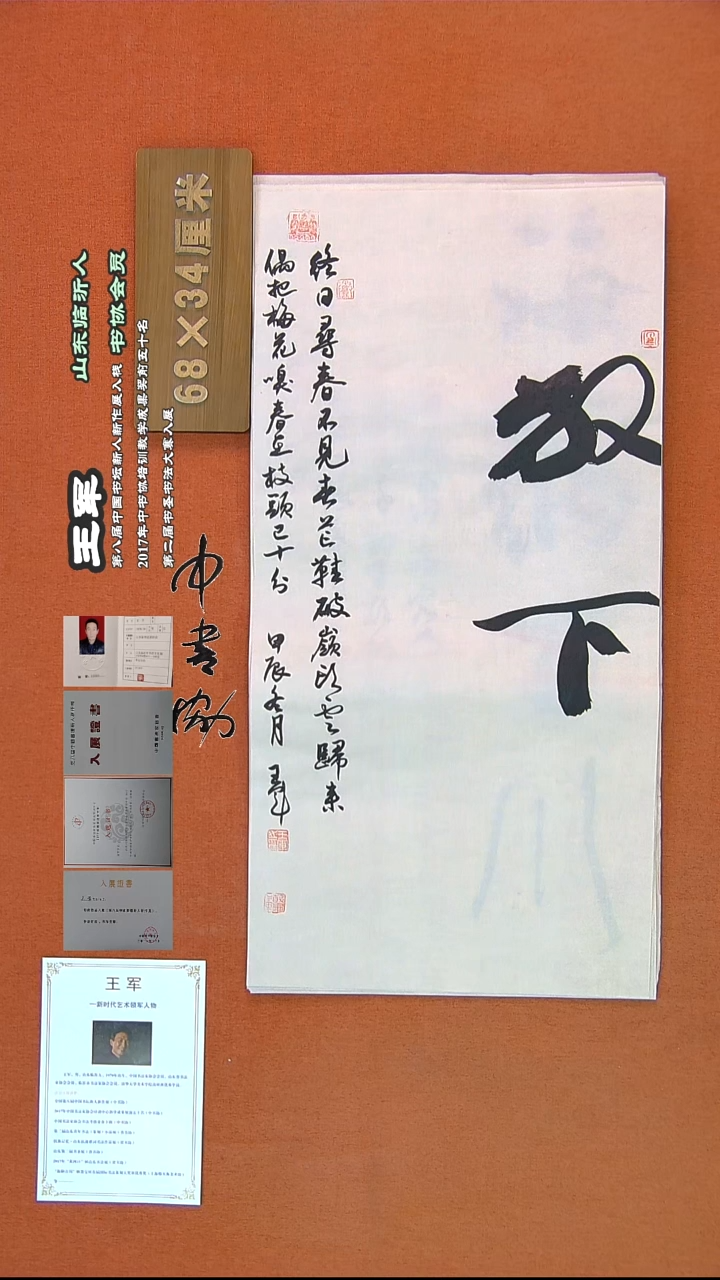 【闪购商品】书法610王军书法作品