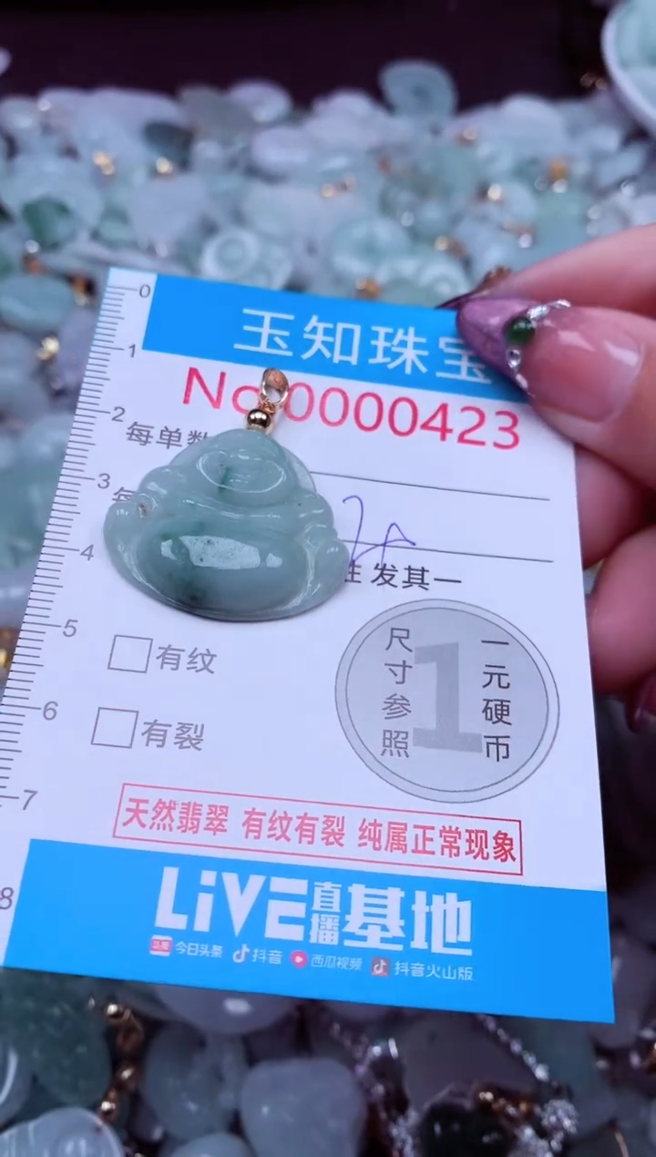 吊坠(不含链)未镶嵌翡翠423