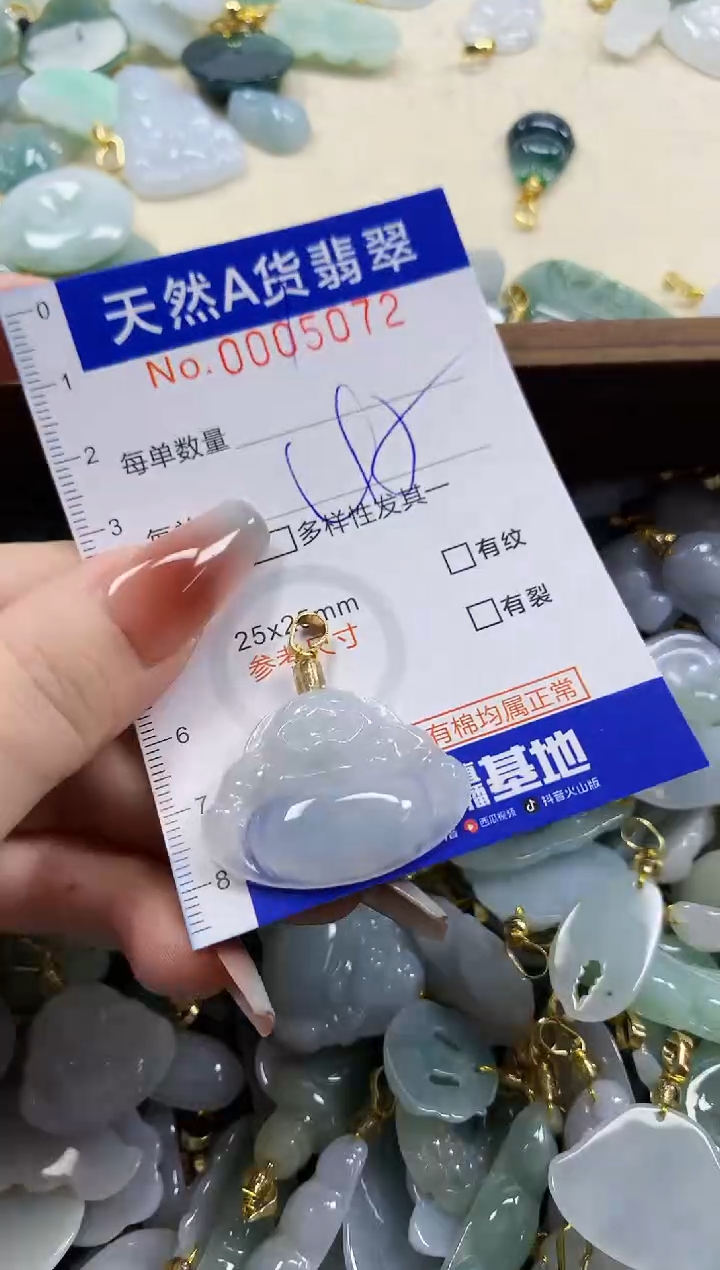 颈饰未镶嵌翡翠天然A货翡翠