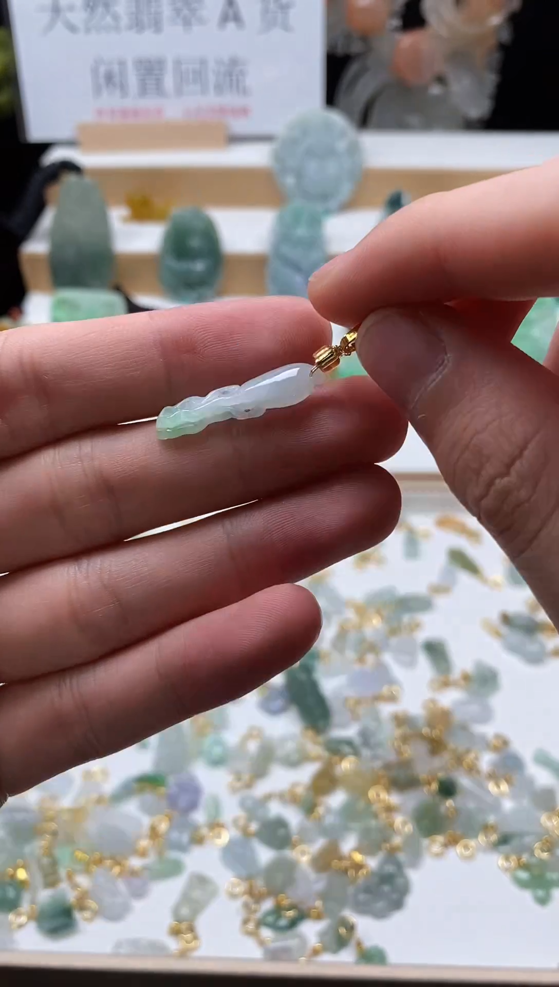 【闪购商品】翡翠颈饰未镶嵌129人参
