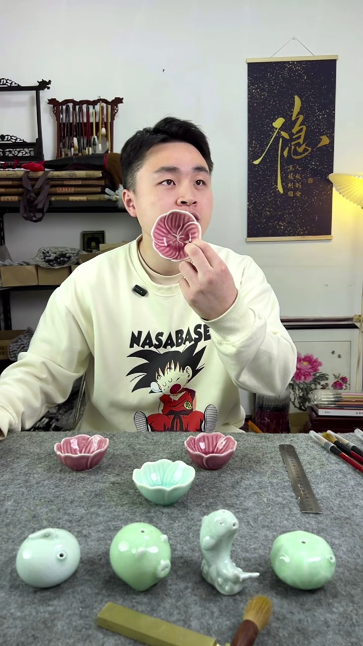 冰裂碗   绿色或粉色  发一个