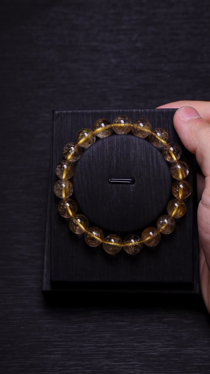 【闪购商品】水晶金发晶单圈10mm未镶嵌多样性发其一