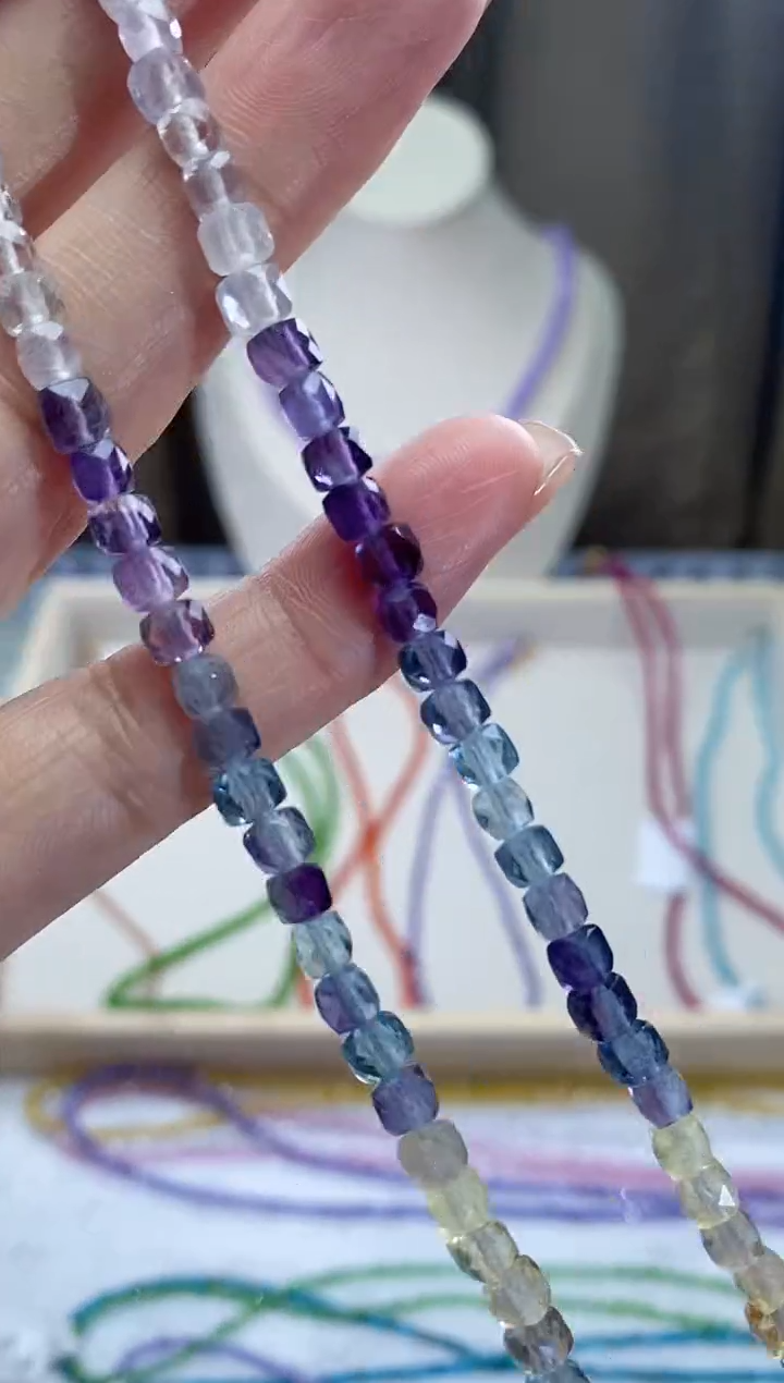 【闪购商品】萤石颈饰银S925镶嵌诗颜甄选珠宝SYZB57