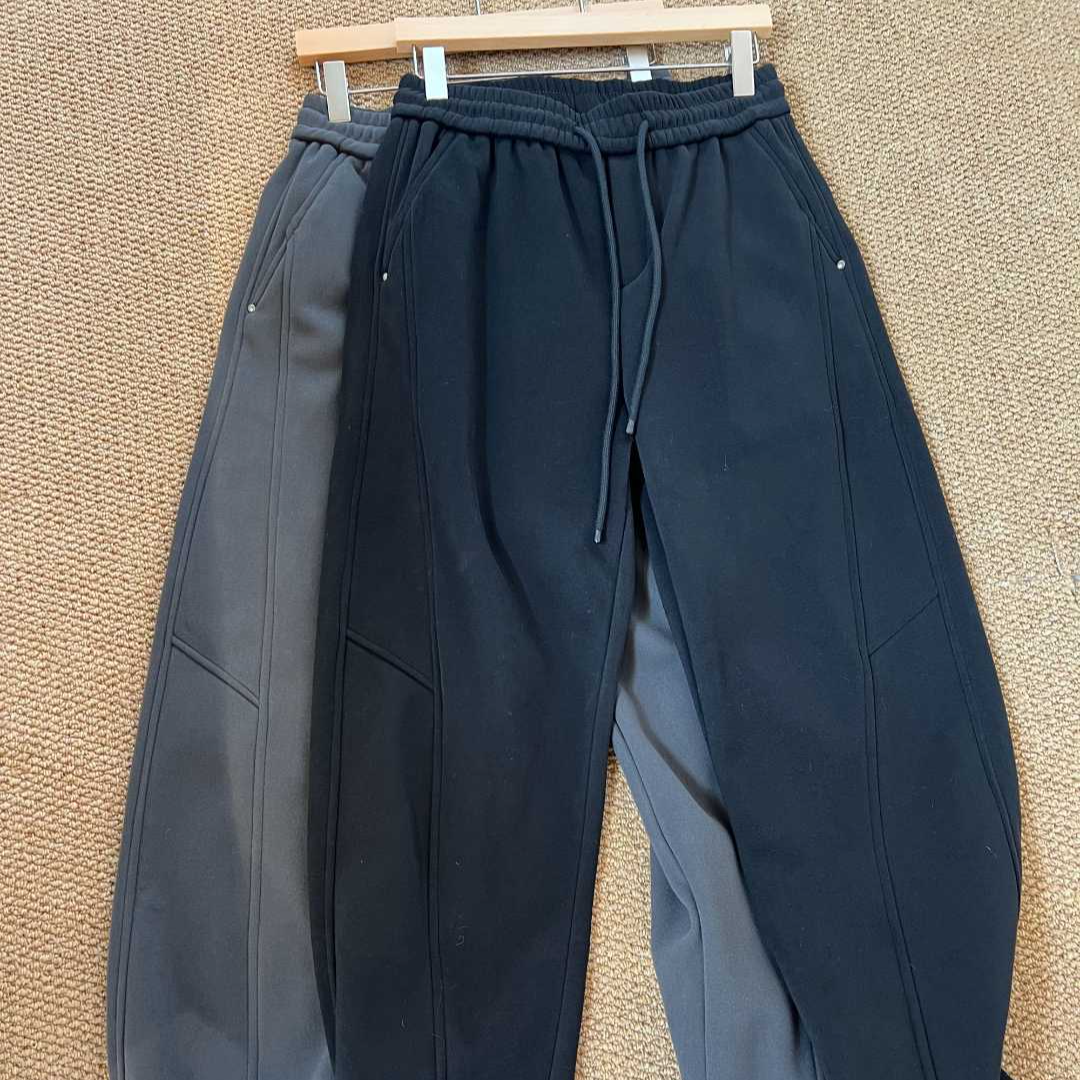 2025新款休闲加绒裤保暖运动秋冬男士休闲裤时尚针织百搭