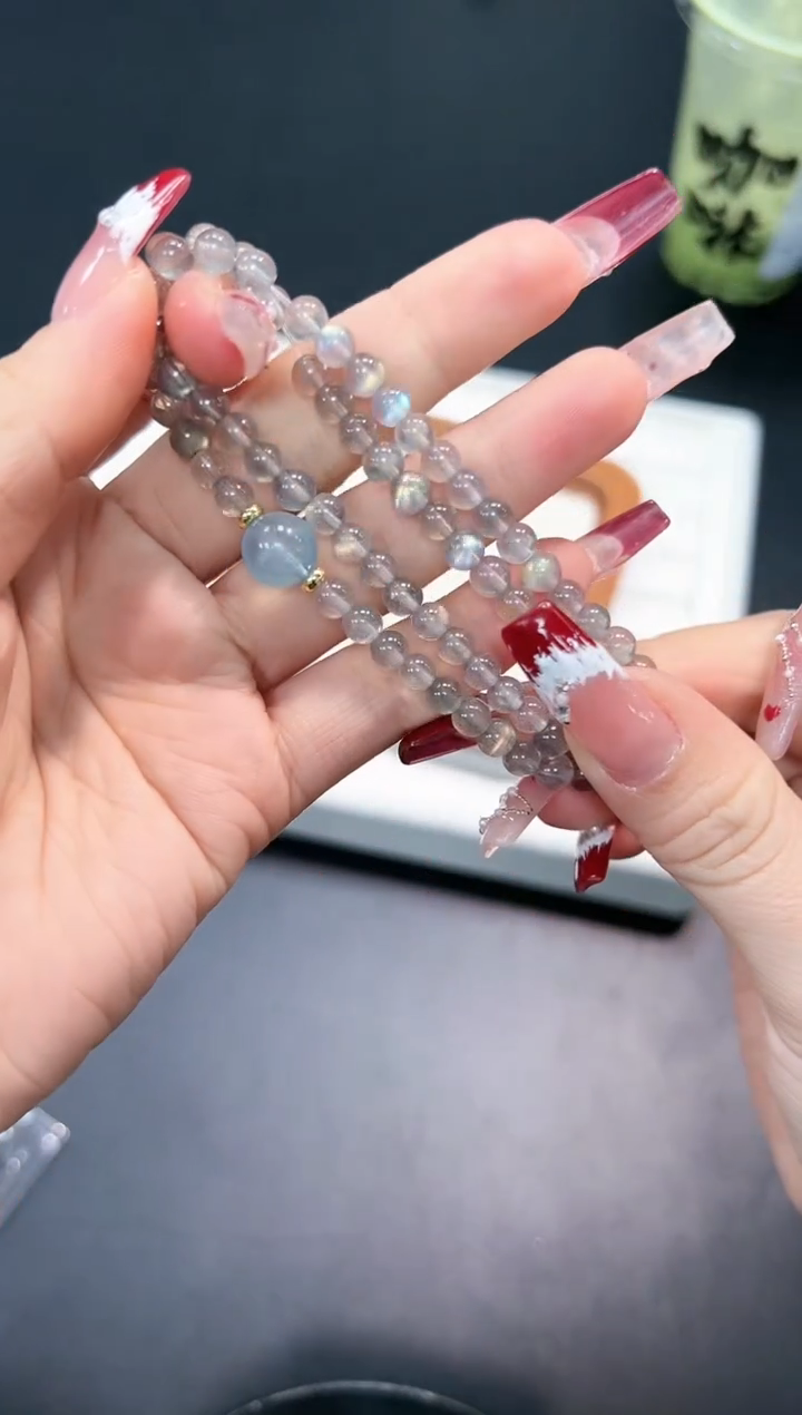【闪购商品】水晶手串未镶嵌42n多样性发其一/1条默认微瑕