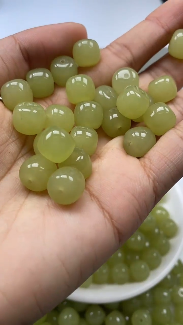 未镶嵌颈饰玛瑙/玉髓W784-冰晴水老型10mm*10颗