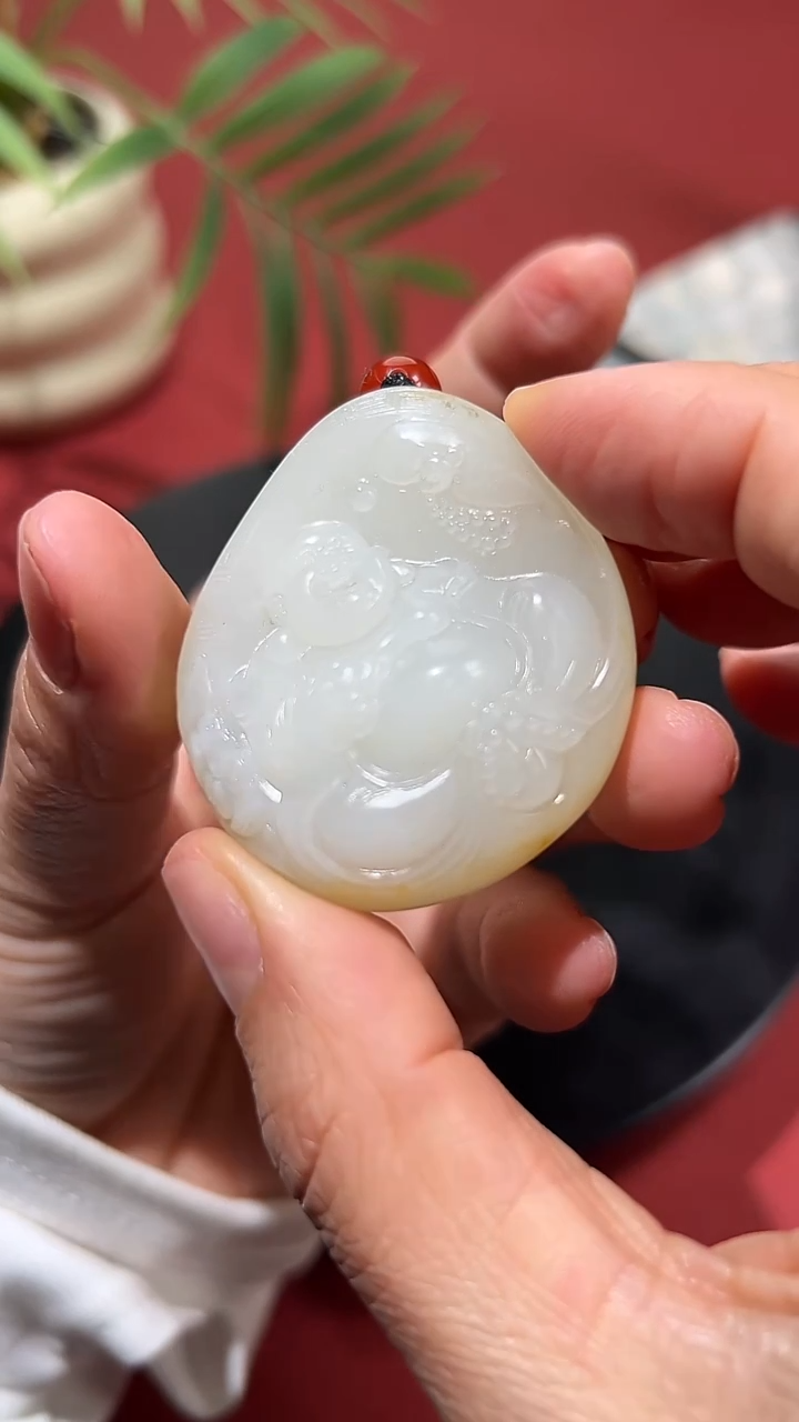 未镶嵌和田玉挂件和田玉佛公挂件10