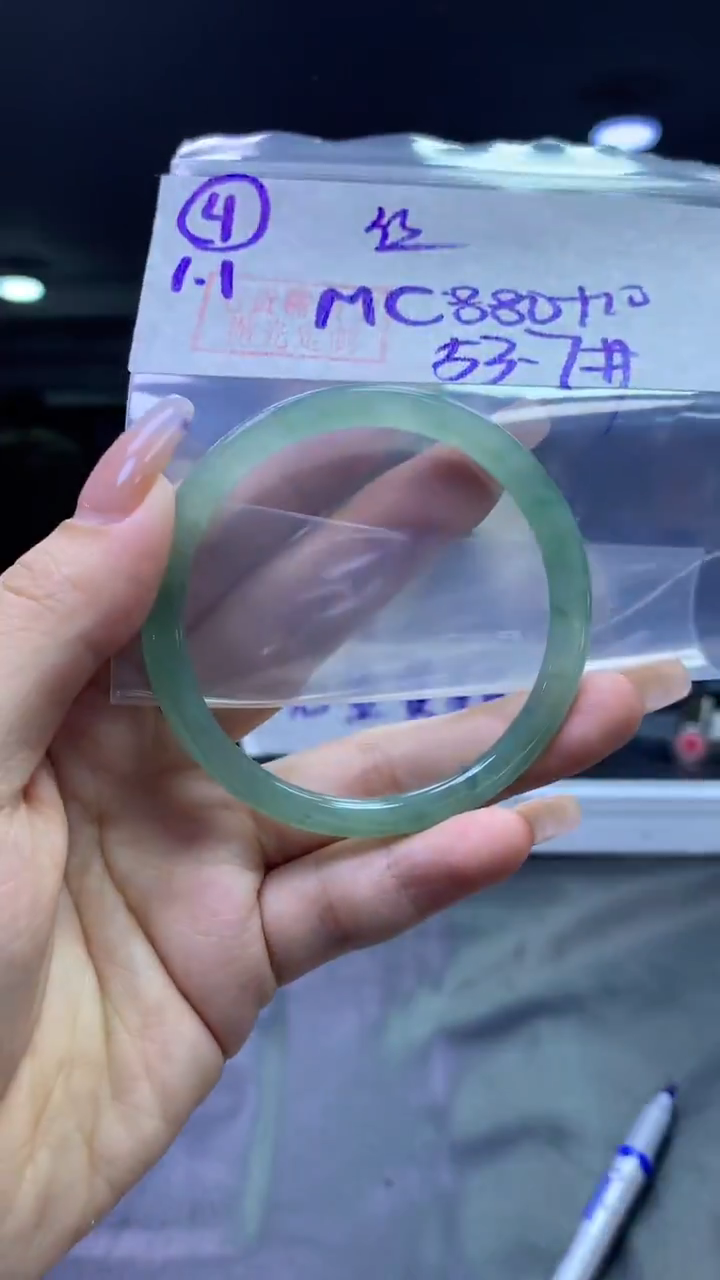 未镶嵌定制翡翠4叮当53.7丝+880元+拍一发一