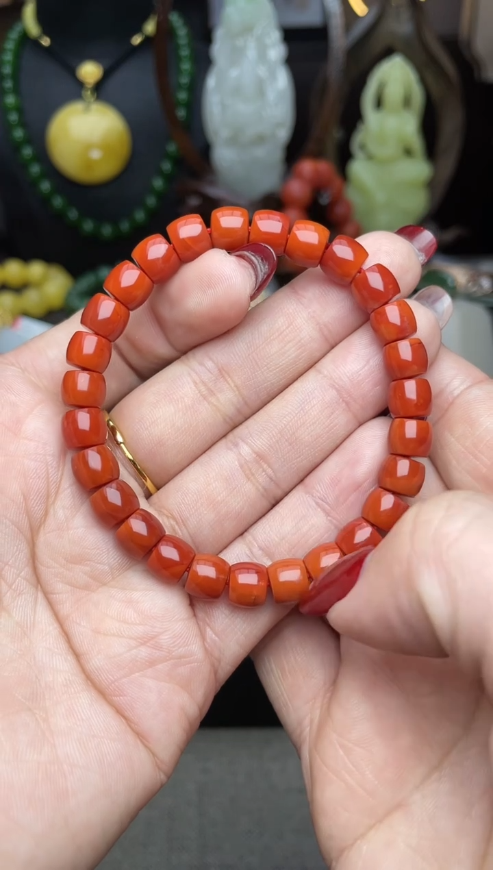 【闪购商品】南红玛瑙手链未镶嵌手串n069