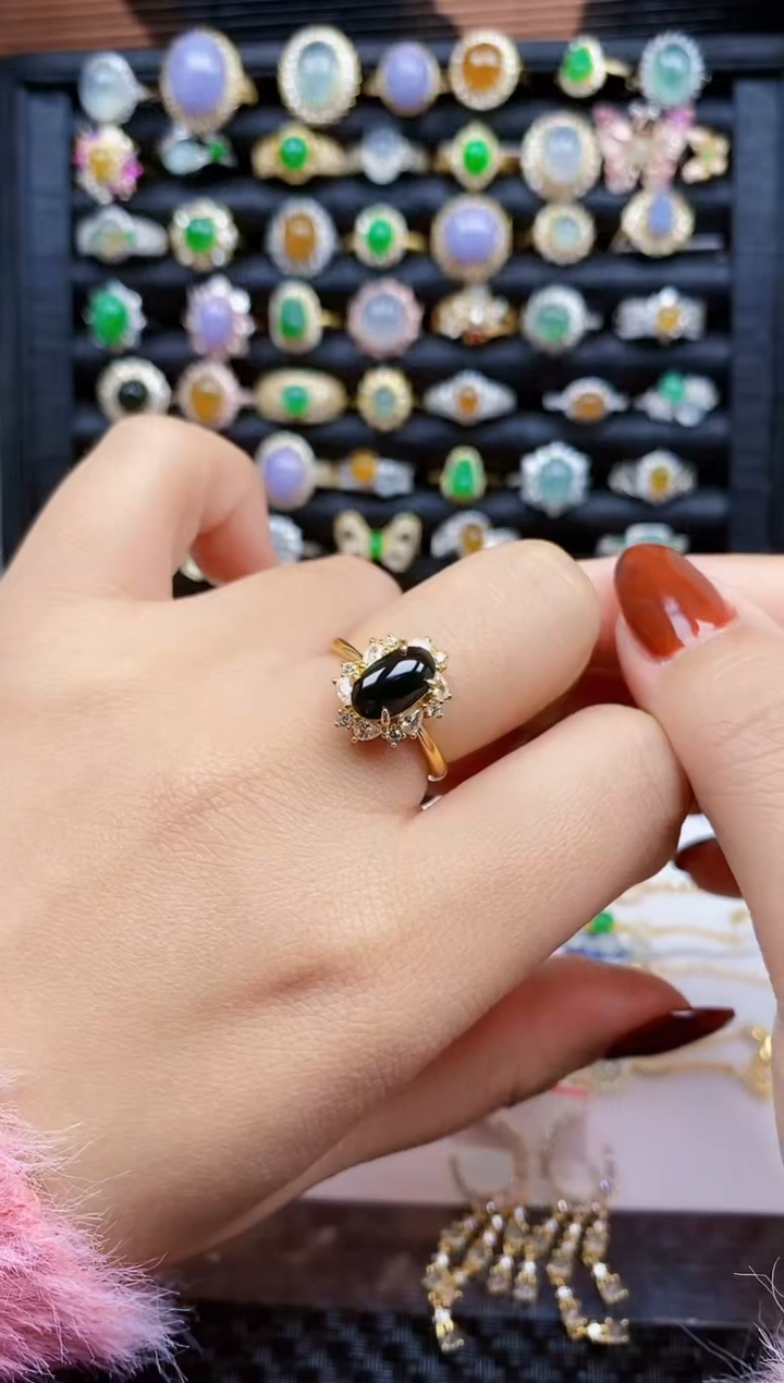 银S925镶嵌戒指翡翠44