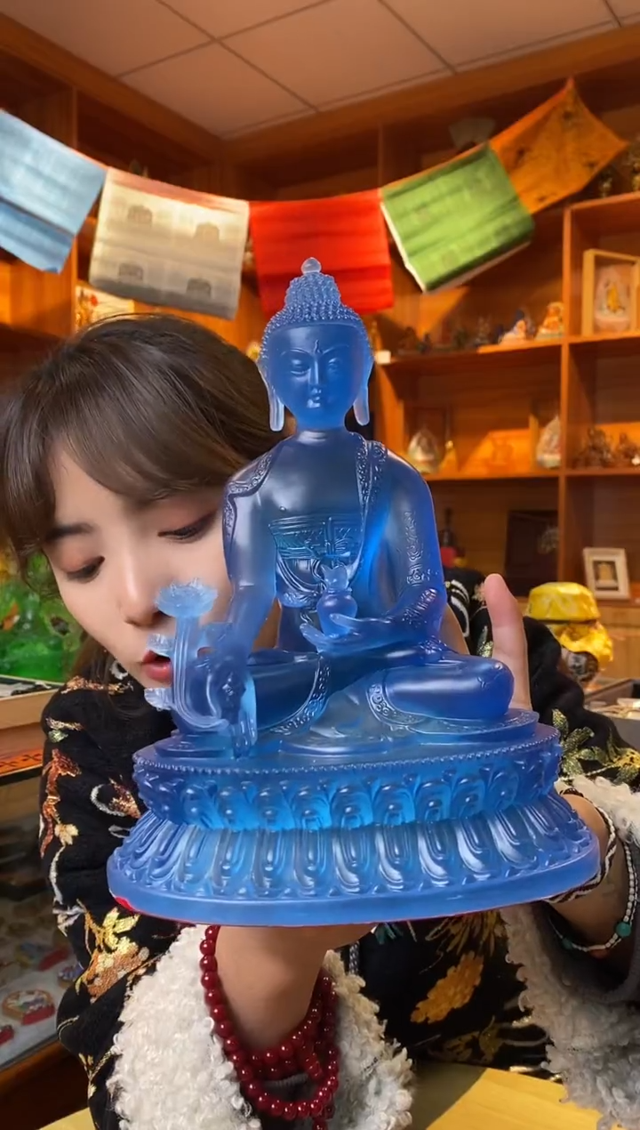 【闪购商品】泥塑药师-与实物略有差异介意者慎拍