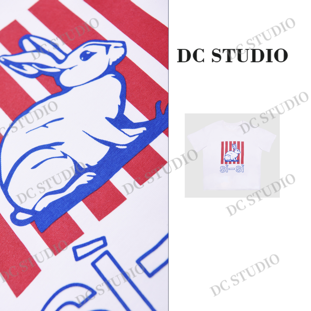 Syan【奶糖】2025夏季新款时尚休闲百搭创意设计短袖宽松T恤