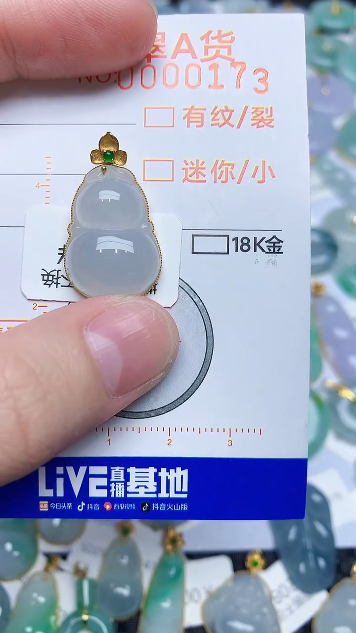 【闪购商品】翡翠颈饰18K金镶嵌45345345