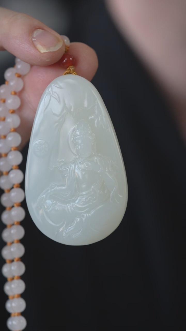 颈饰未镶嵌和田玉@***生观音