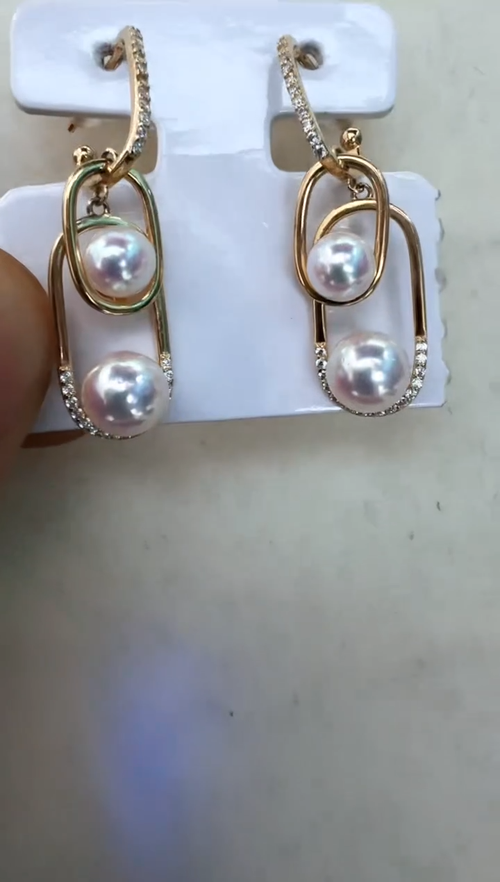 【闪购商品】海水珍珠耳饰银S925镶嵌耳钉