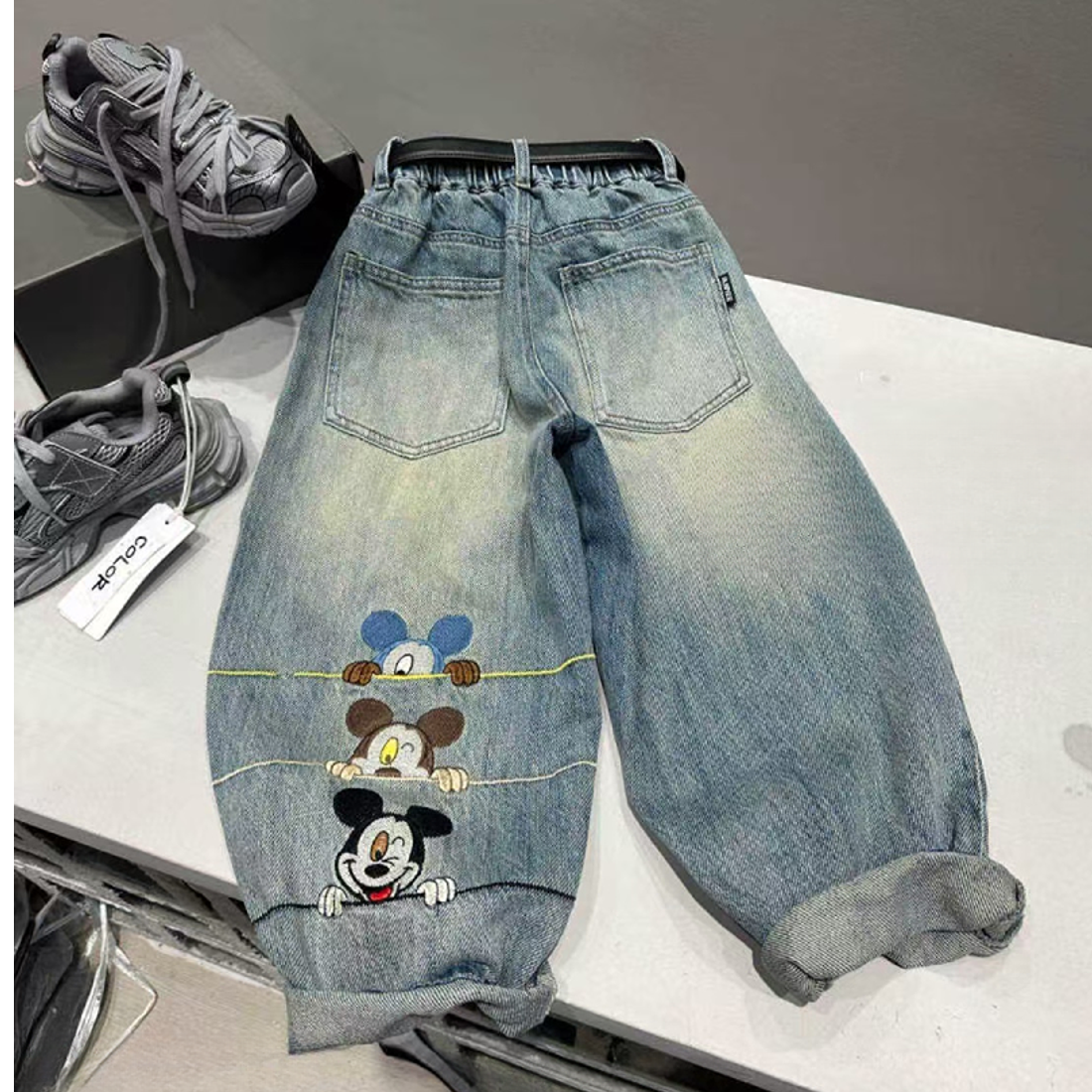 女童牛仔裤2025春秋装新款儿童春季外穿百搭长裤女孩洋气春装裤子