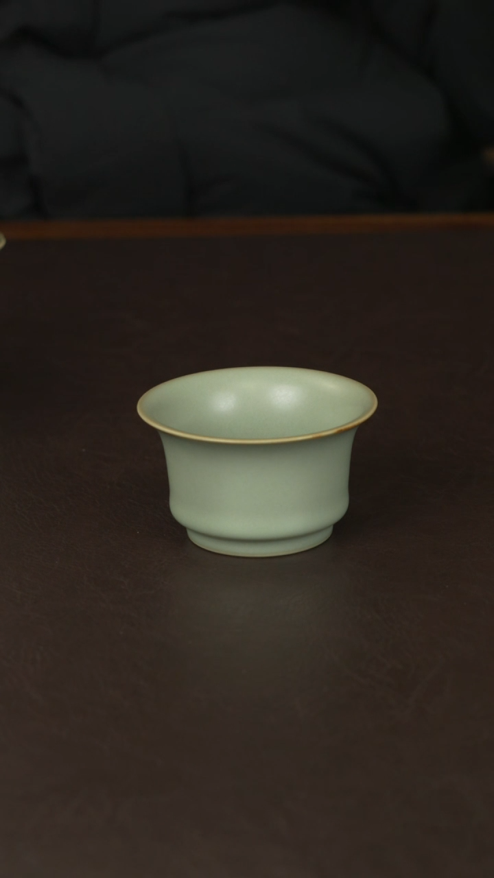 瓷啊***对瓷 宣宝汝瓷原矿原釉手工作品微瑕