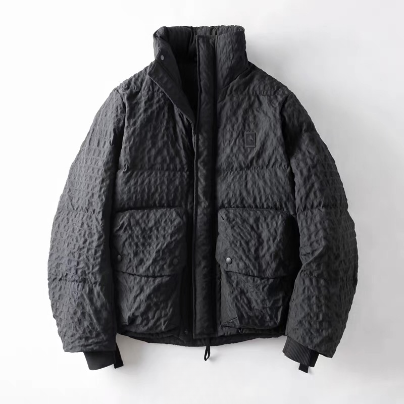 加厚华夫格 羽绒服男 冬季面包服立领 工装风休闲百搭1650