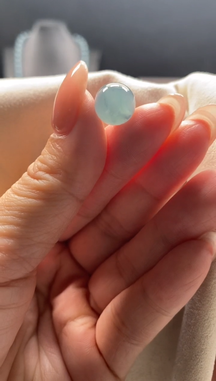 未镶嵌手链翡翠散珠卡10MM圆珠