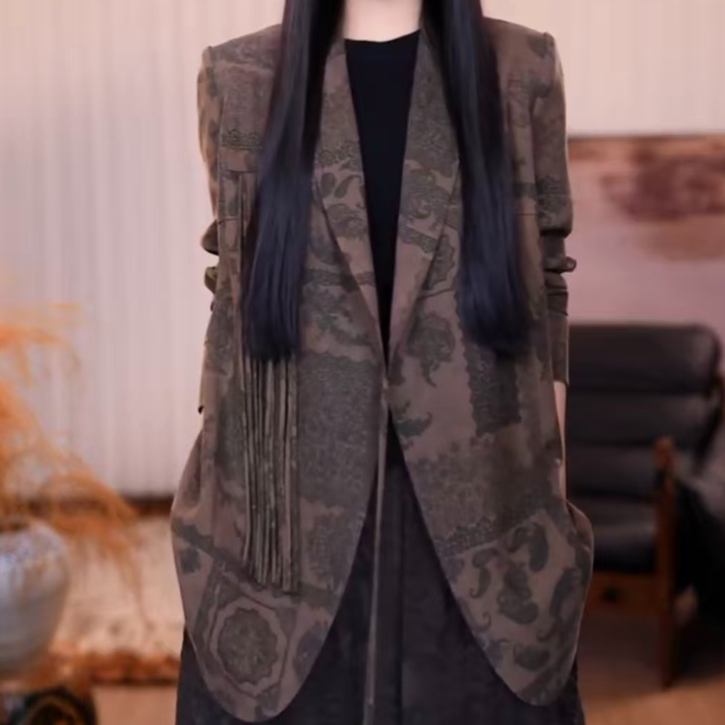 『樾嘉』新中式百搭气质显瘦时尚腔调复古修身休闲原创设计西装