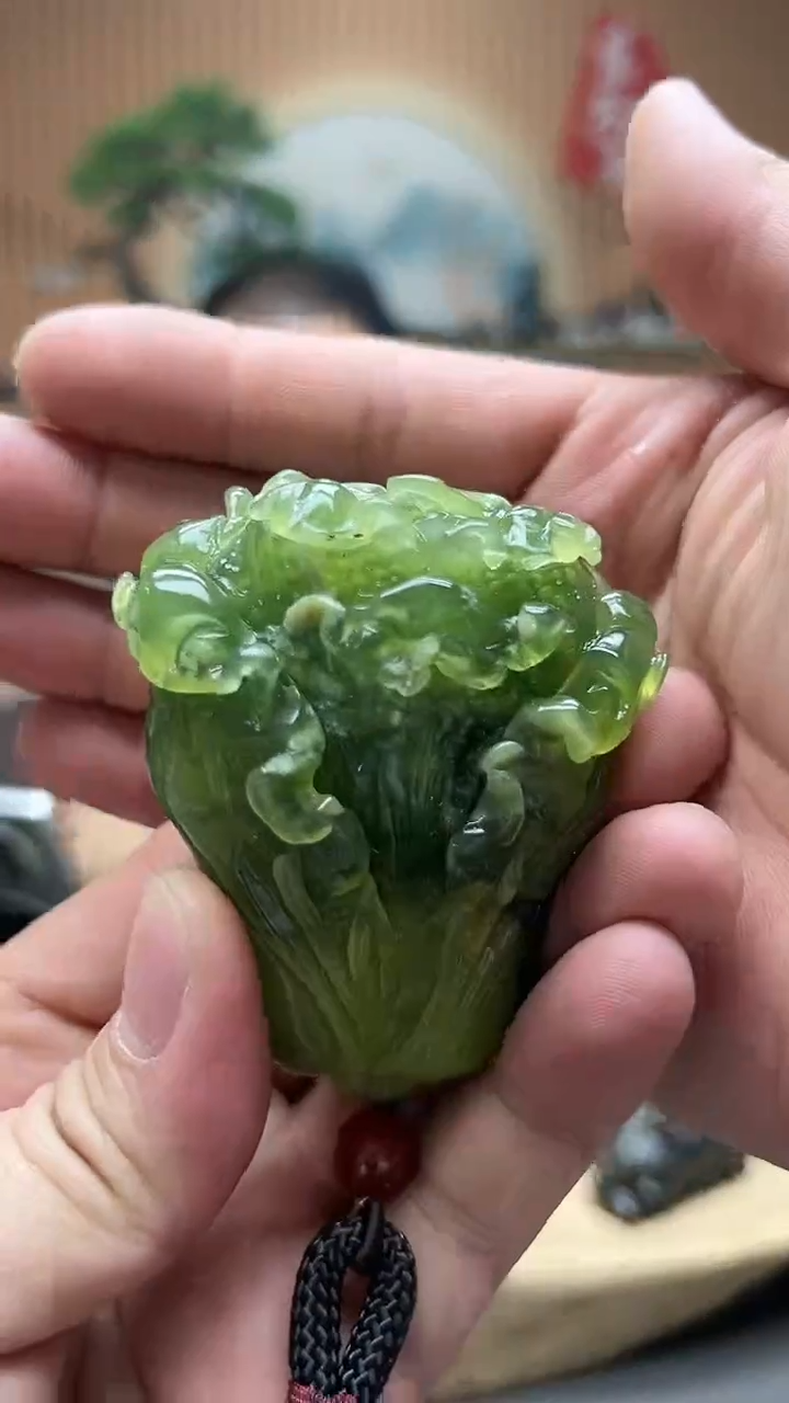 【闪购商品】蛇纹石玉天然玉石手玩件合金天然玉石手玩件
