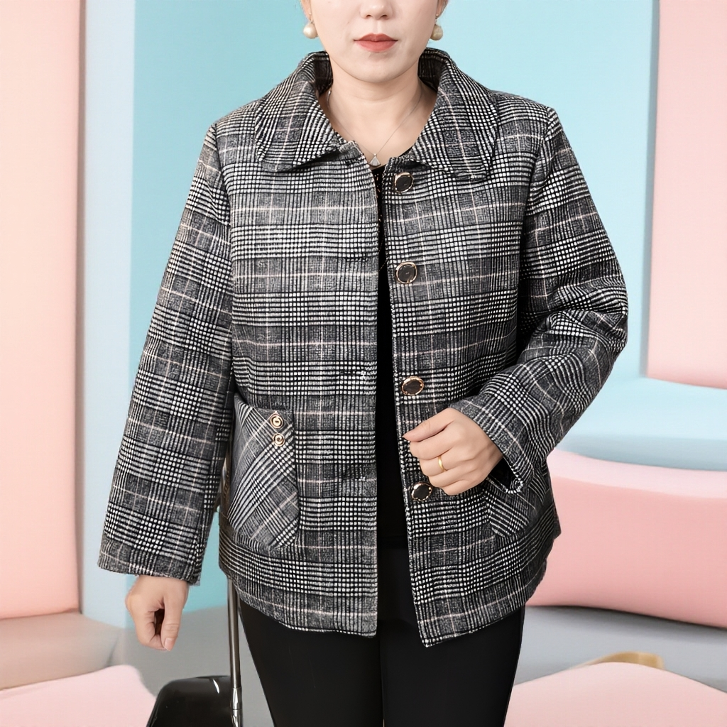 11817-中老年加绒加厚外套上衣女外穿短款洋气新款【老仓库五楼】
