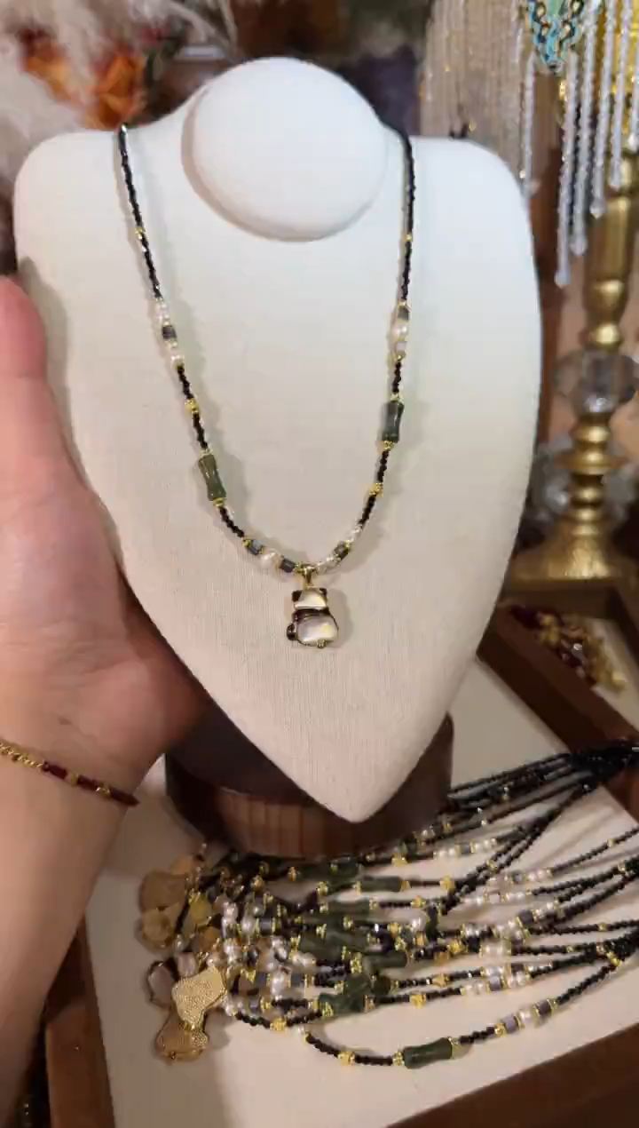 项链未镶嵌淡水珍珠熊猫  046