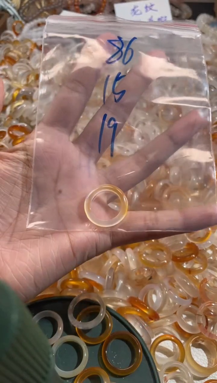 玛瑙/玉髓戒指未镶嵌86