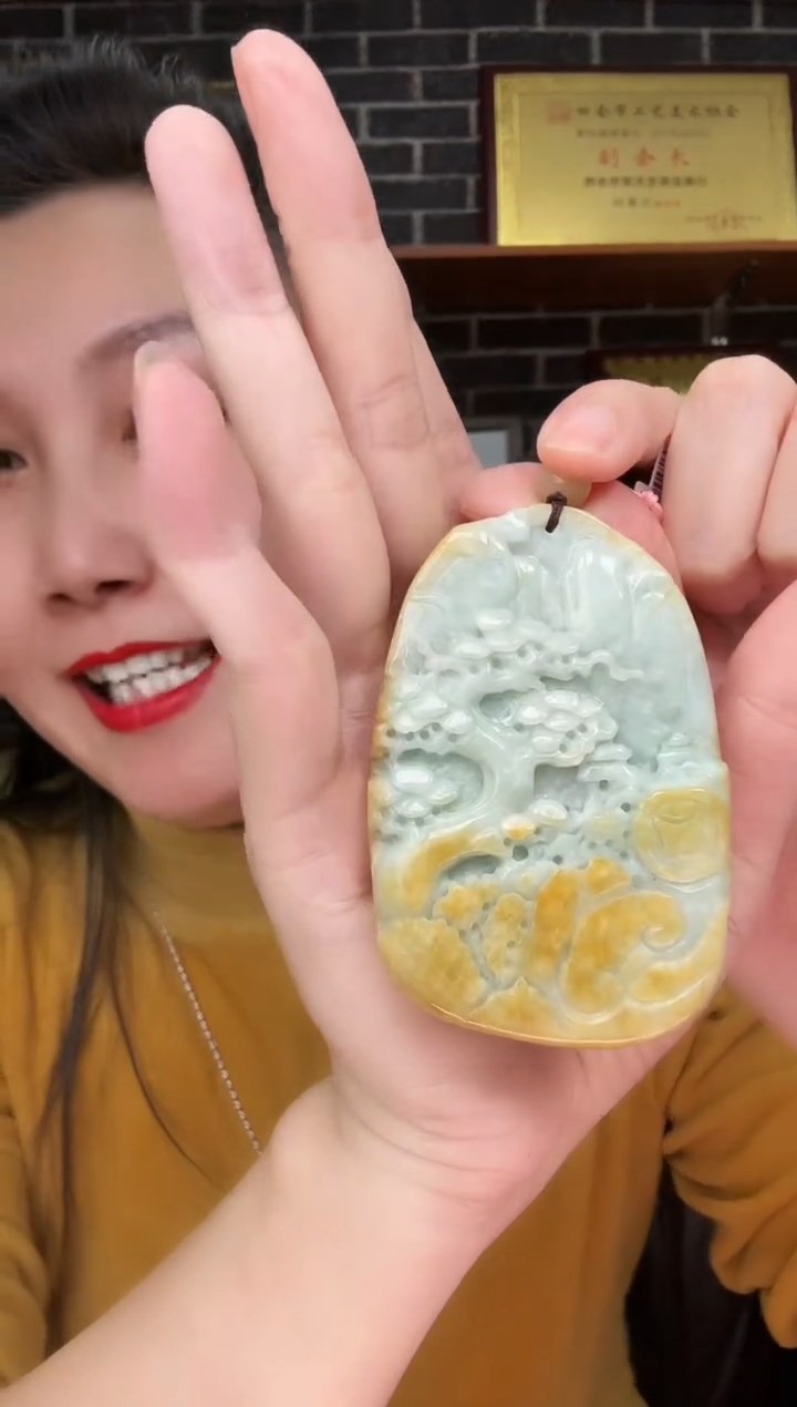 颈饰未镶嵌翡翠牌子