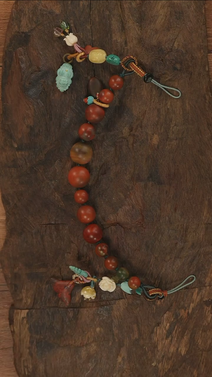 【闪购商品】南红玛瑙手机链未镶嵌S3121-定制