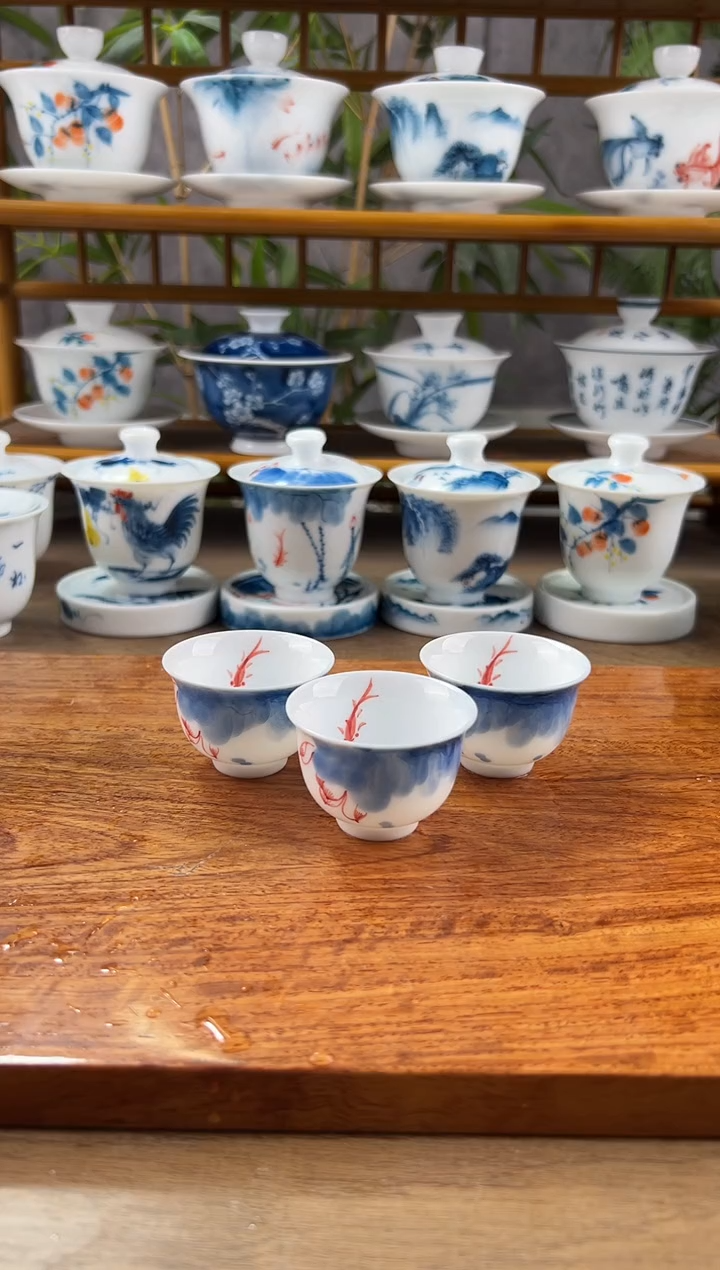 【闪购商品】微瑕线条莲美人杯3个