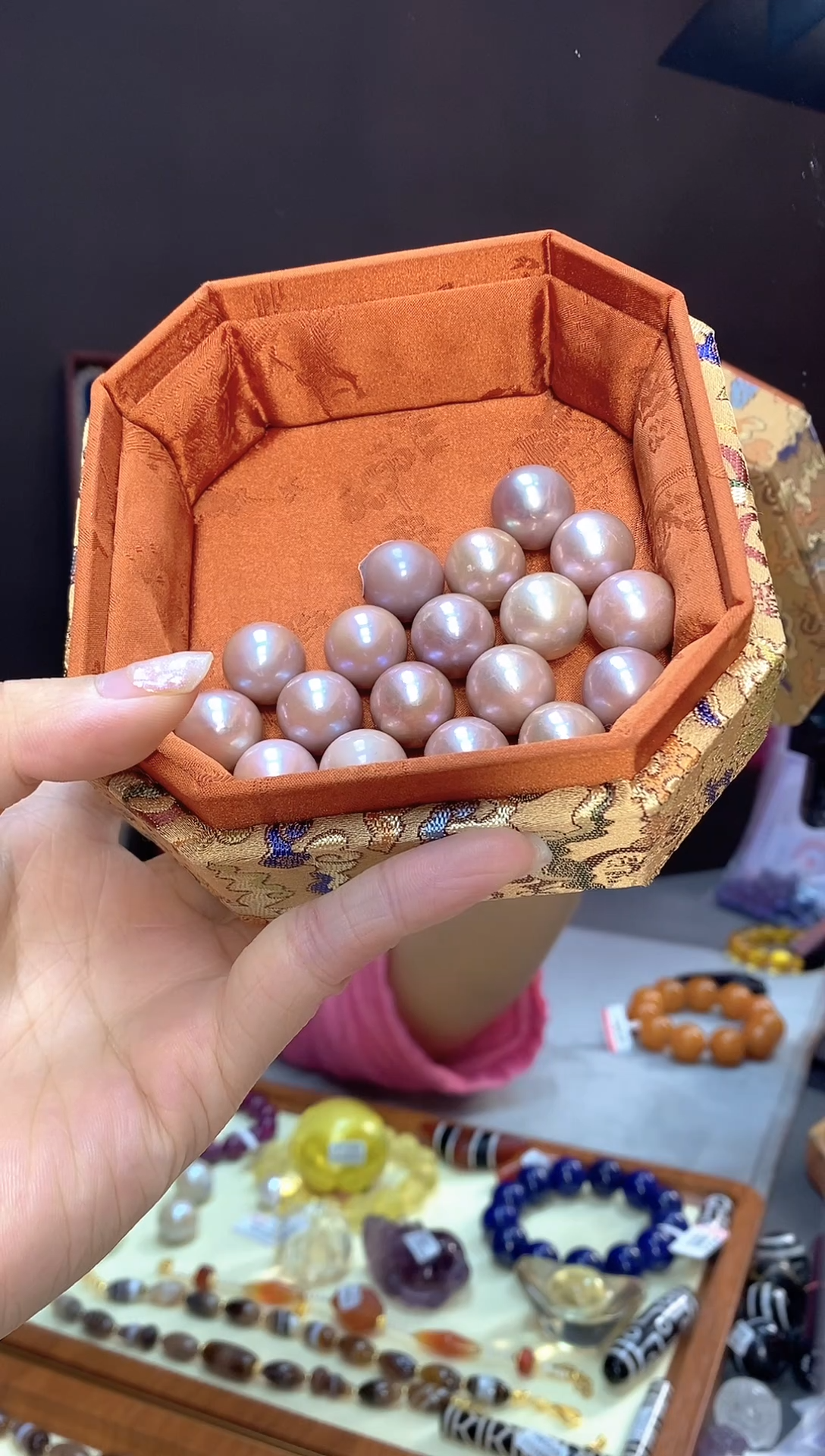 观**舍单珠十八颗一物一证 铜乐旭收藏