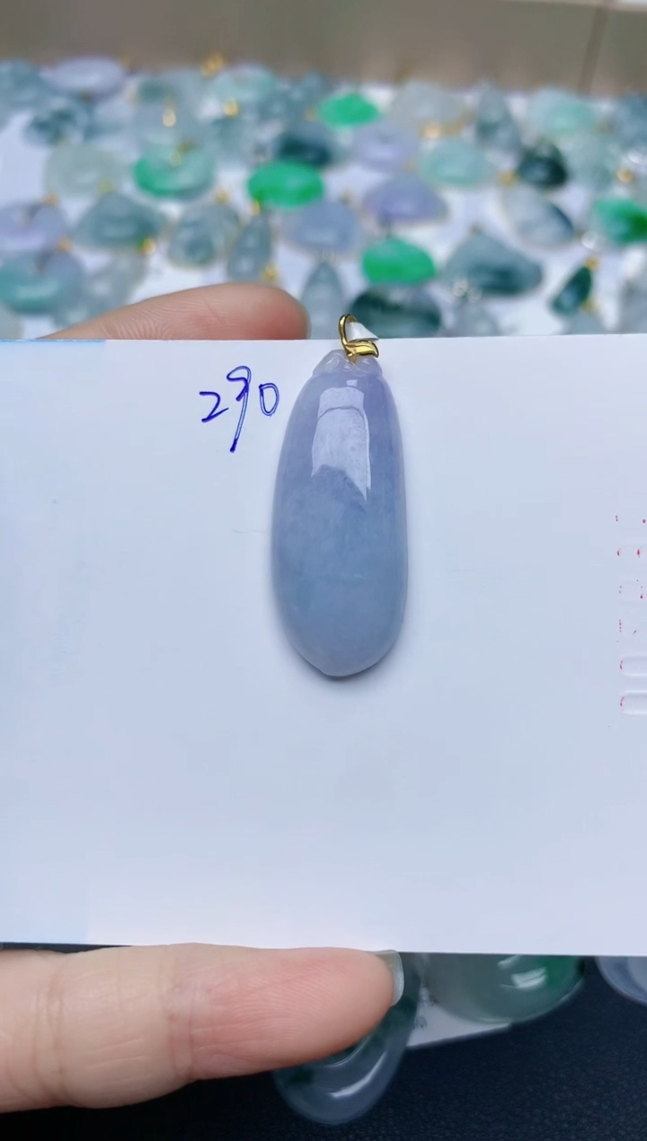 【闪购商品】翡翠颈饰18K金镶嵌天然翡翠A货    290