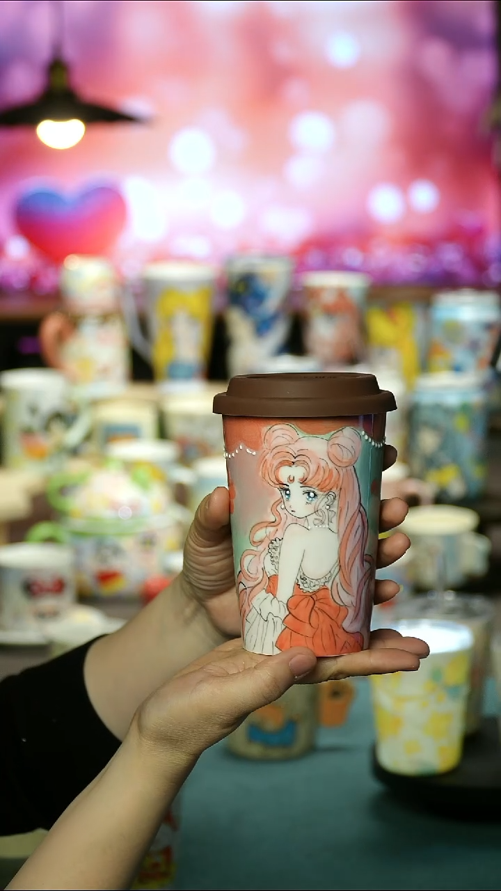 景德镇陶瓷手作杯&A408