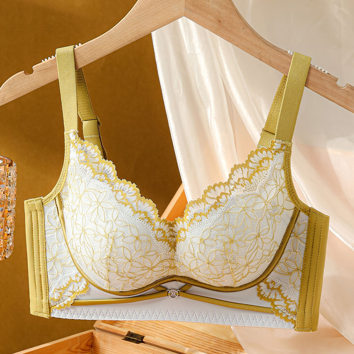 2024  燕窝火山石温变罩杯文胸内衣