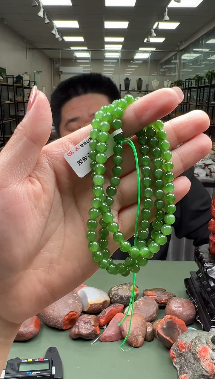 【闪购商品】和田玉项链未镶嵌一条约6mm多样性发货