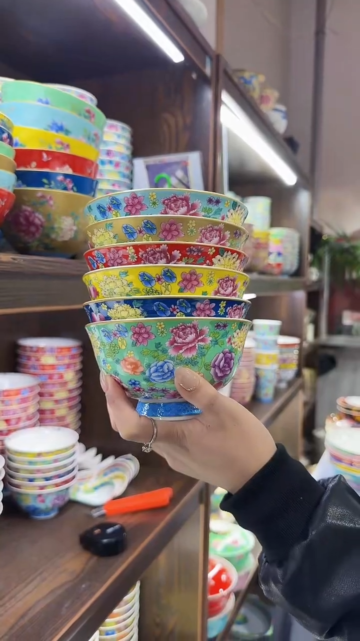 【闪购商品】瓷片5英寸饭碗8个景德镇餐具 