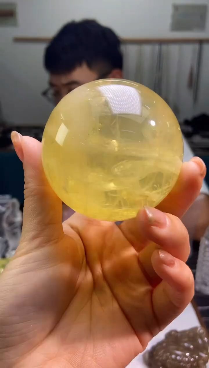 未镶嵌套链水晶黄球6.1/674多样性发一件