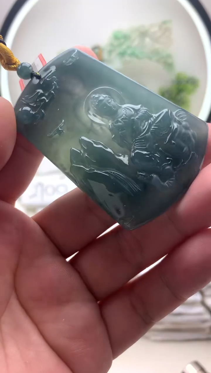 颈饰未镶嵌翡翠普贤