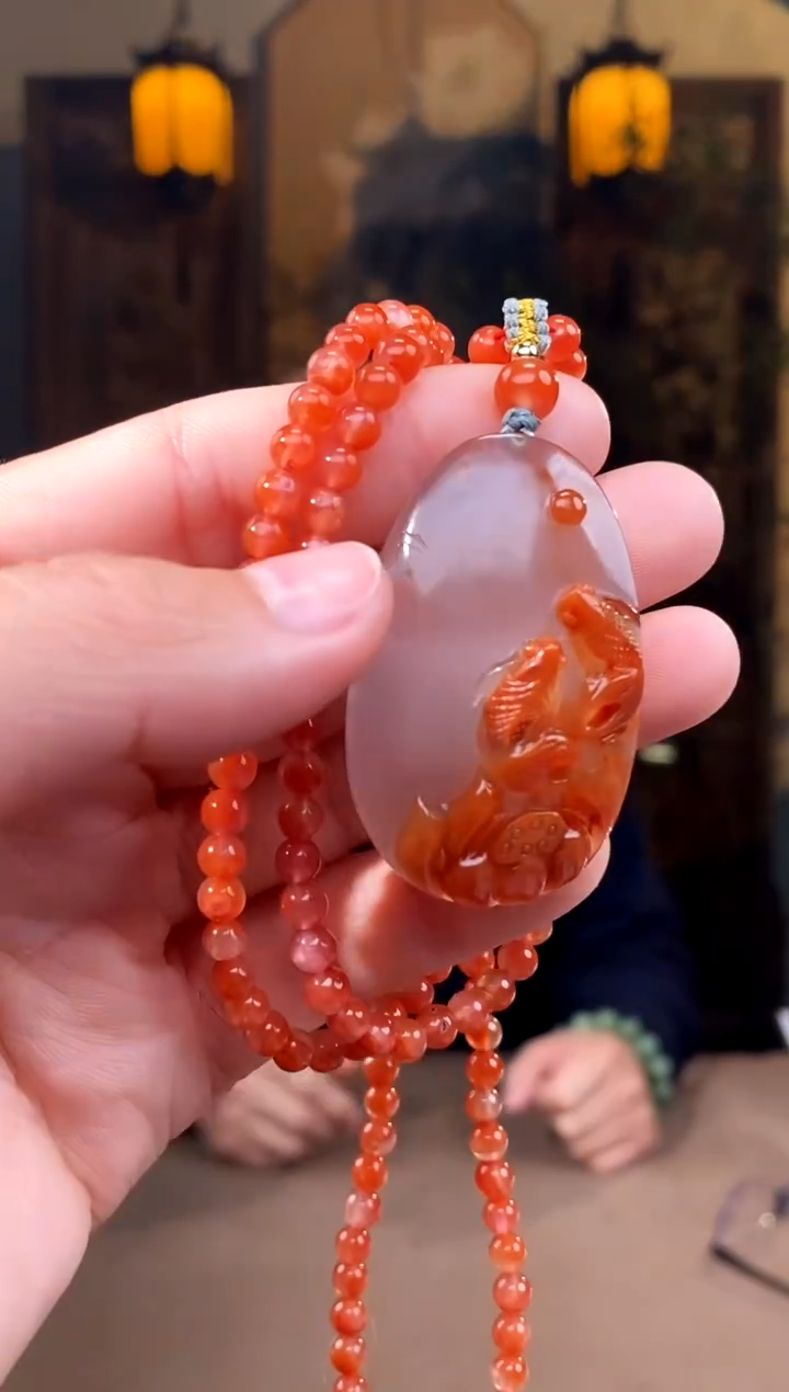 【闪购商品】南红玛瑙颈饰未镶嵌A924