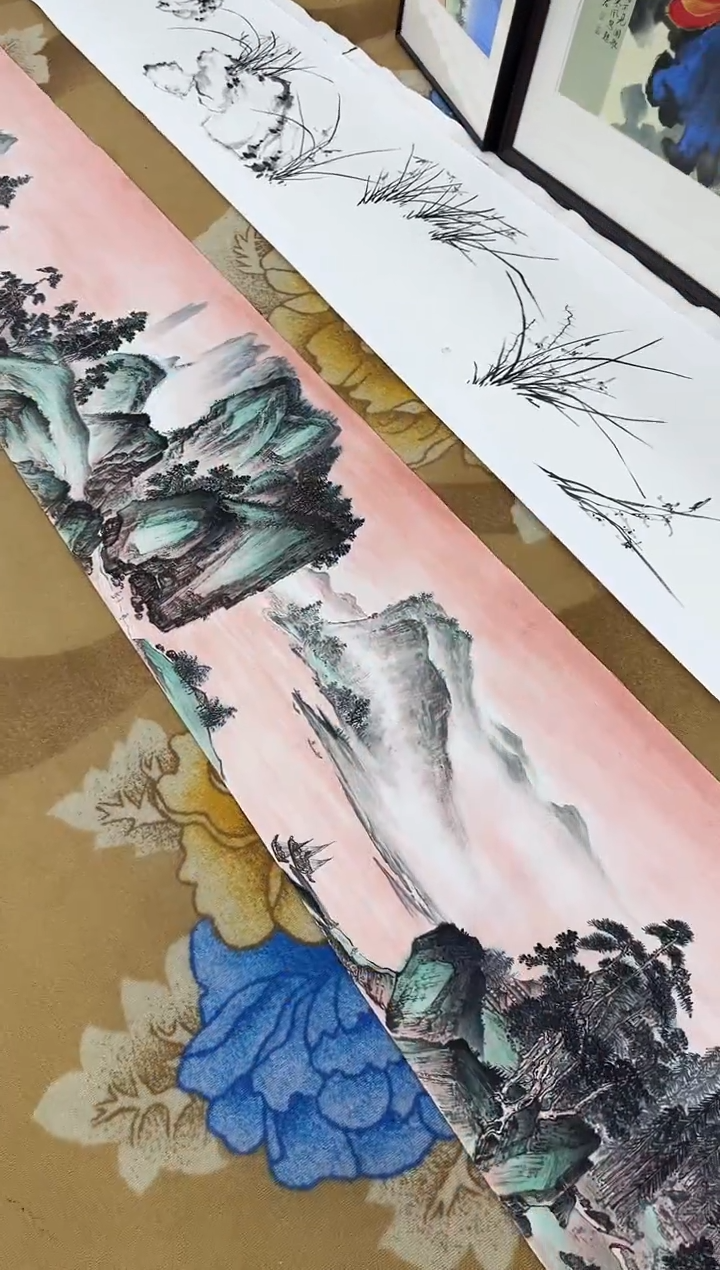 【闪购商品】绘画绘画Y-张伦玉-6米长卷-山水画  