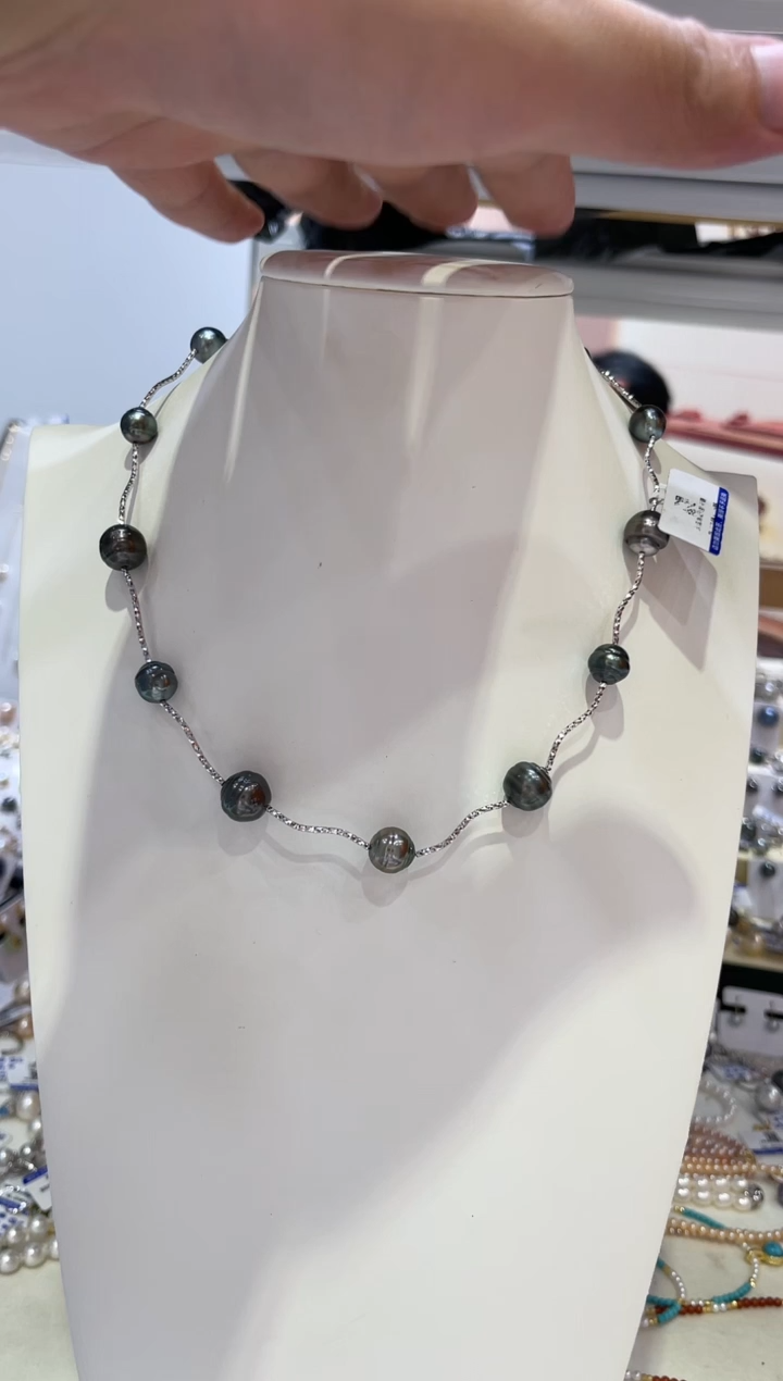 海水珍珠银S925镶嵌颈饰清货