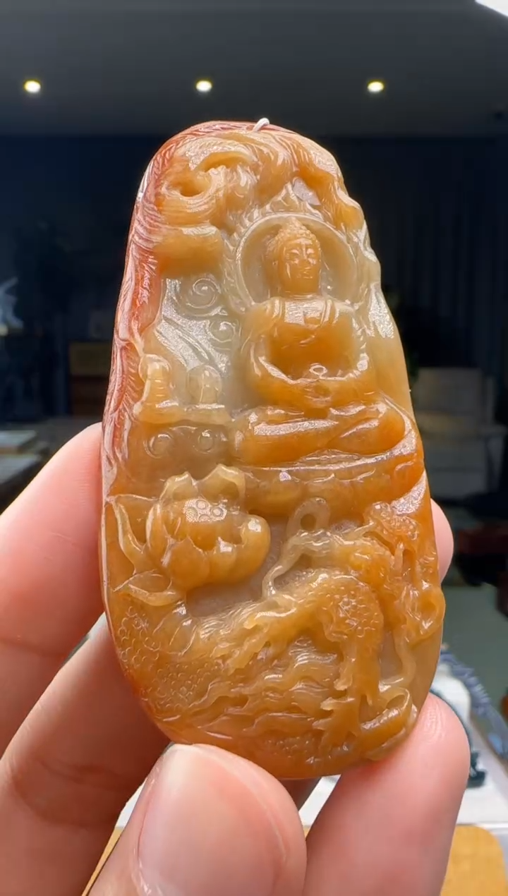【闪购商品】翡翠吊坠(不含链)未镶嵌XM@@960Q7J03408