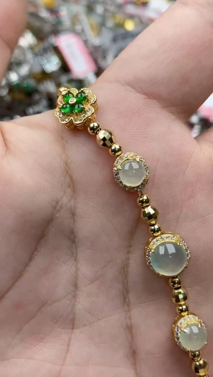 【闪购商品】翡翠戒指银S925镶嵌11111-4