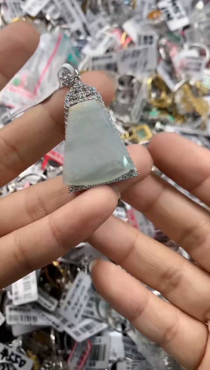 银S925镶嵌戒指翡翠141414---5