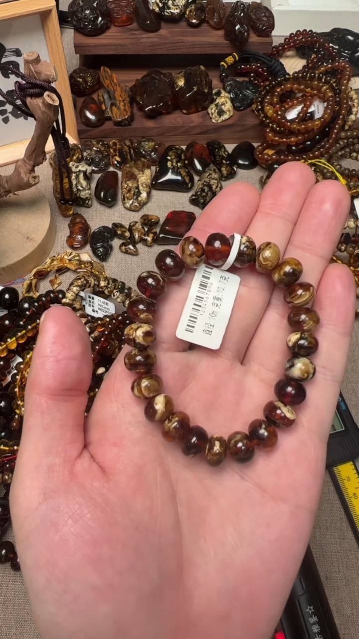 【闪购商品】琥珀手串未镶嵌抚顺琥珀